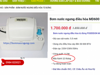 ƯU NHƯỢC ĐIỂM CÁC LOẠI BƠM NƯỚC NGƯNG ĐIỀU HÒA